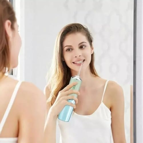 Irrigador Bucal Oral Elétrico Portátil 3 em 1 Premium, Limpeza Profunda com Jato d'Água Supersônico