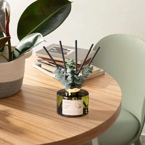 Airkeep Raumduft mit 8 Duftstäbchen 200ml, Forest Mist Langanhaltend Duft, Lufterfrischer für Zuhause, Deko für Badezimmer, Schlafzimmer, Wohnzimmer