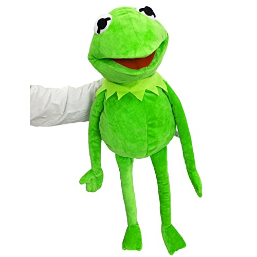 23.6 Inch Kermit Frog Puppet , Puppet Movie Plush Toy, Creative Birthday Gift for Boys and Girls(Hand Puppet Frog)