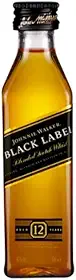 Miniatura Whisky Johnnie Walker Black Label 50ml 12 Unidades