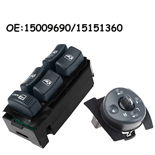 Bouton commande rétroviseur de voiture électrique ensemble 15009690 - 2