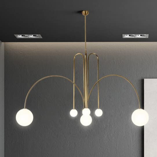 de geometría postmoderna, lámpara colgante para sala de estar, comedor, dormitorio de Hotel, Club, café, tienda de ropa, accesorio de arte,Colore de pantalla:Dorado