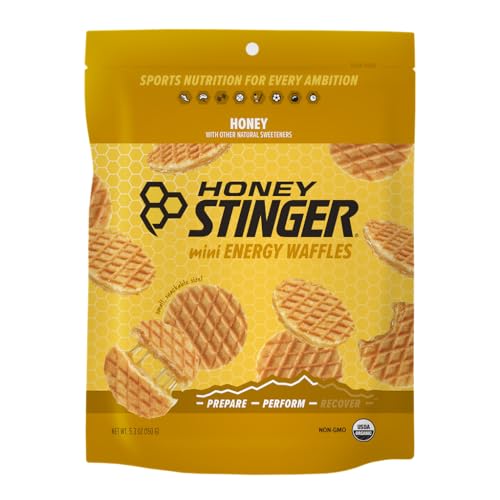 Honey Stinger Organic Mini Honey Waffles, Energy Stroopwafel for Exercise, Endurance and...