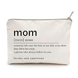 Mom Definition Makeup Case Bag Mom Gifts Mothers Day Gifts Funny Mom Gifts Linen Cosmetic Case Trave