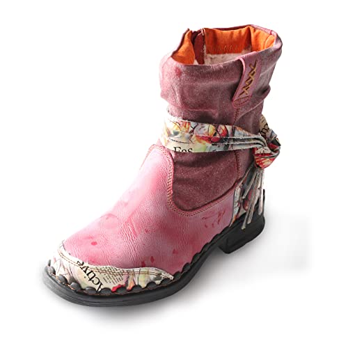 TMA EYES Warm and Comfortable Women's Boots with Tassel Decoration and Faux Fur Lining - Main Image