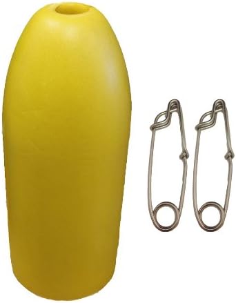 Ladner Traps Long Line Snaps and 5-Inch x 11-Inch Yellow Shrimp Trap Float Kit