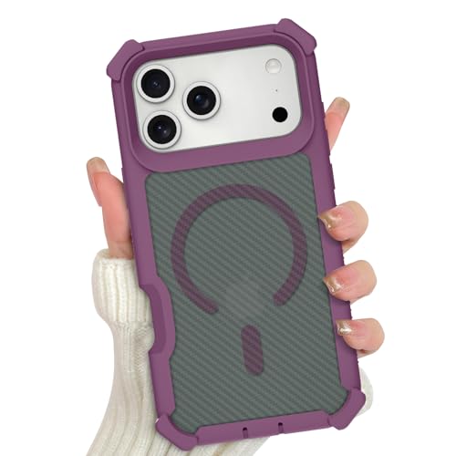 pmxlfo Magnetic Case Designed for iPhone 17 Pro Heavy Protect -Purple