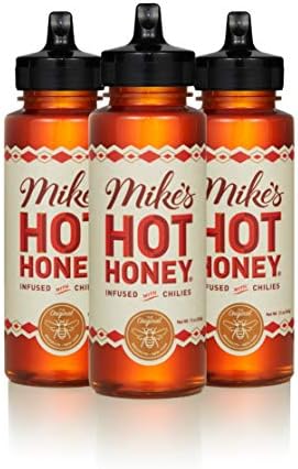 Mike’s Hot Honey, 12 oz Squeeze Bottle (3 Pack), Honey with a Kick, Sweetness & Heat, 100% Pure Honey, Gluten-Free & Paleo