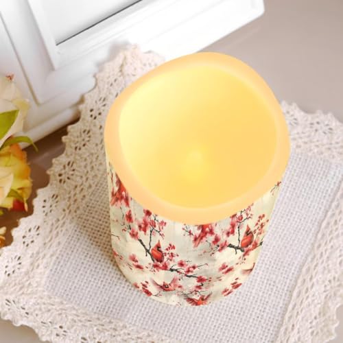 Image of Cardinal Flameless Battery Operated Candles Set of 4 | Flameless Candles with Remote Flickering LED Candles with Timer for Living Room Decorations