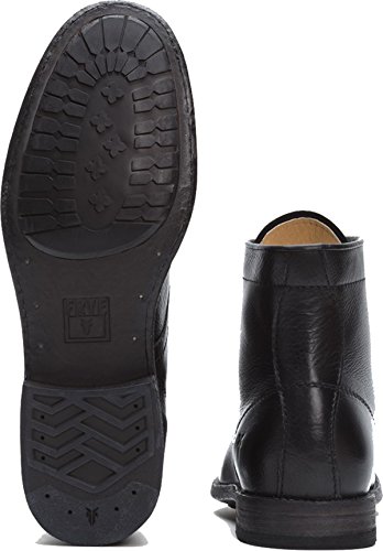 Image of Frye Tyler Lace Up Boots for Men Crafted from Soft Vintage Leather with Blake Construction, Burnished Toe and Heel, and Rubber Inserts on Leather Soles - 5 inch Shaft Height