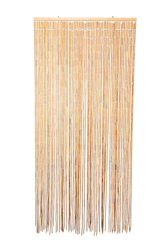 Boho Wood Beaded Door Curtain (35.5 x 78 in)