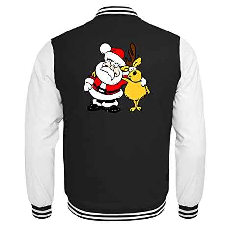 Veste de survêtement enfant motif Père Noël noir taille 134 146cm