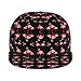 Unisex Adult Pink Flamingo Art Baseball Cap Snapback Dad Hat for Camping Golf Outdoor Activities, Fashionable Adjustable Snap Military Cap, One Size Fits Most