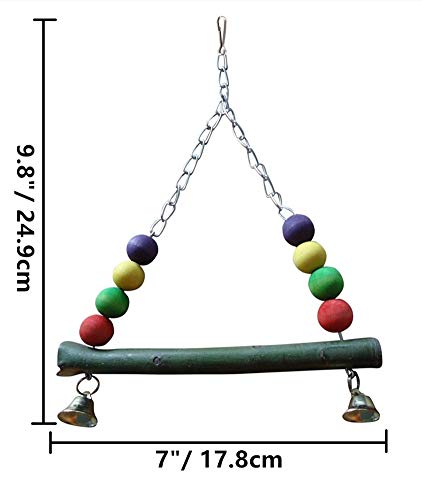 Colorful Swing Perch per uccelli pappagallo Budgie...