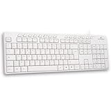 LARGE COMPATIBILITÉ : Ce clavier filaire est compatible avec tous les ordinateurs Windows pour une solution pratique et polyvalente. Parfait pour tous vos besoins quotidiens, que vous soyez à la maison ou au bureau. Il fonctionne également sur Linux.