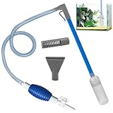 TZEKING Sifone Acquario,1.7m Aquarium-Syphon-Kiesreiniger mit Handpumpe,Scambiatore d'Acqu...