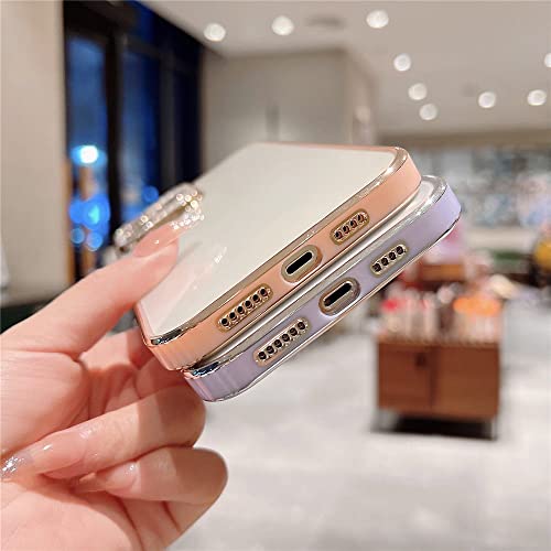 Couverture souple silicone antichoc transparente avec strass iPhone