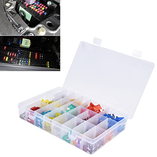 Set de 300 Fusibles para Auto Pequeños y Medianos de Acción Rápida de 2A a 40A con Material de Aleación de Aluminio y Carcasa Transparente miniatura 3