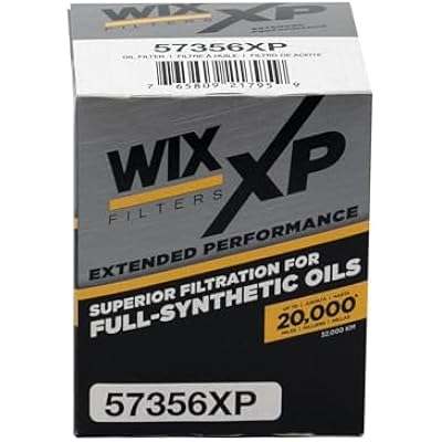 بديل فلتر الزيت Wix 57356xp Wix Xp، مصمم للزيت الاصطناعي - متوافق مع أكيورا وهوندا (01-18) وهيونداي (07-09) ومازدا (10-11) وإنفينيتي ونيسان (96-18)