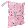 Baby natte droge tas, lichtgewicht dierpatroon dubbele ritsen babydoek luiertas voor dagelijks gebruik voor kinderen…