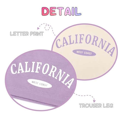 Image of WESIDOM Toddler Girl Clothes Letter Print Drop Shoulder Hoodie Sweatsuits and Short Set 2 Piece Outfit Little Girls Tracksuit