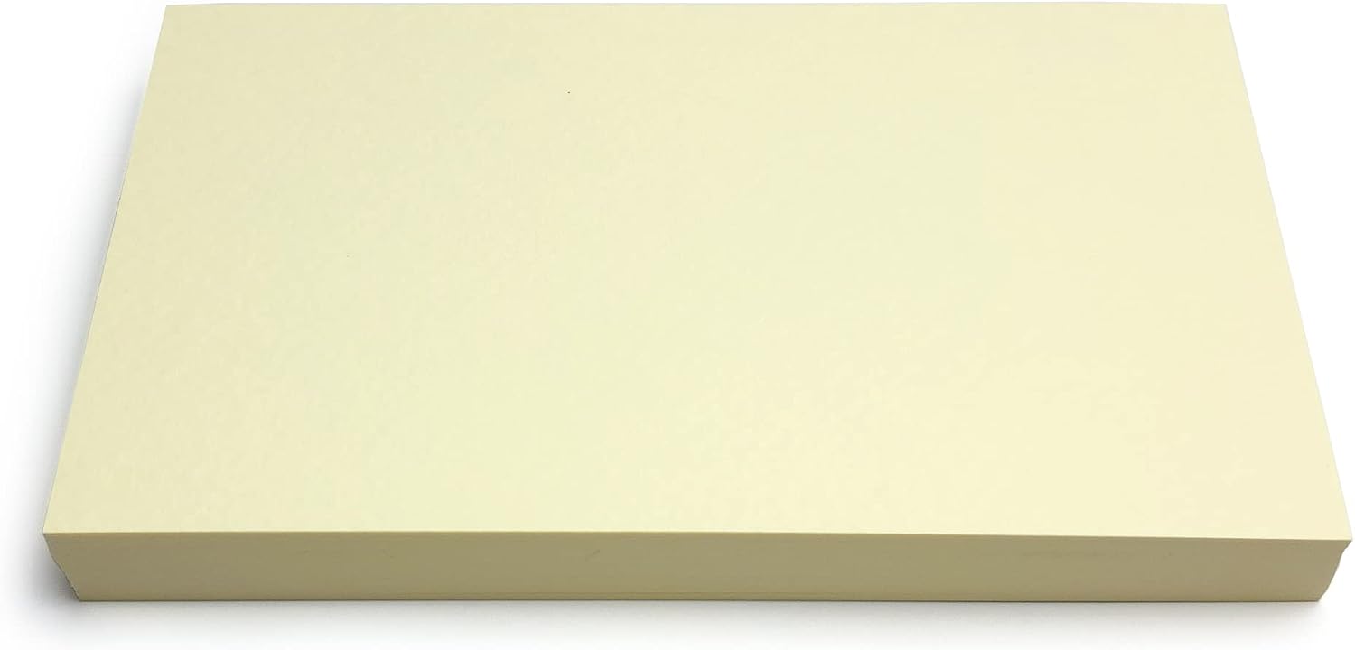 PPAPPAPPIYO 3x5 Colored Index Cards, 50 Pack 180gsm (Ivory)