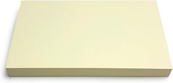 PPAPPAPPIYO 50 Pack 3x5 Colored Index Cards, 180gsm Premium Textured Blank Flash Cards, Heavyweight Cardstock for Study, Recipes, and DIY Crafts Ivory