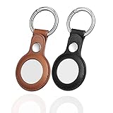 Funda de Piel Sintética para AirTags Key Finder, Protector Portátil Airtag Accesorios Seguridad y Antipérdida Airtag Case Air Tag Cover
