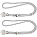 Beavorty 2pcs Bead Curtain Tiebacks Bead Curtain Fastener for Living Room Bedroom Curtain Clamp