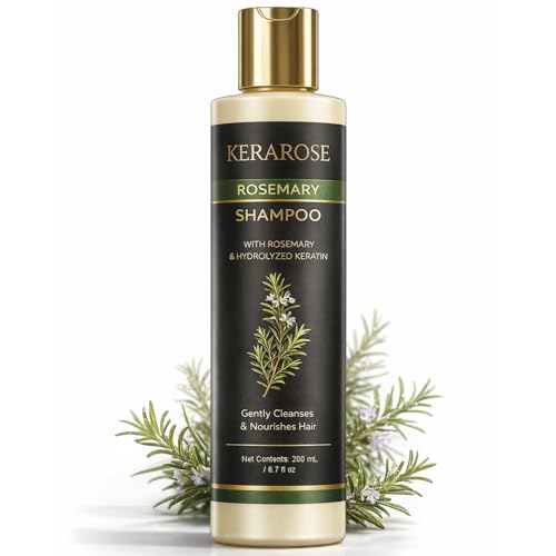 zdiwond Kerarose Rosemary Shampoo with Organic Rosemary Extract & Hydrolyzed Keratin Peptides Scalp-Focused Care for Fuller-Looking Hair (1)