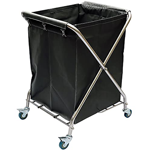 SFSLBFB Foldable Laundry Cart with Removable Lining and Wheels, Heavy-Duty Basket Sorter for Home Use