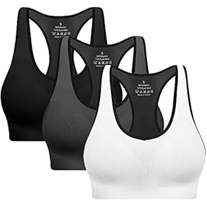 Racerback Sports Bras for Women with Pads – High Impact Athletic Tank Tops for Yoga and Workout Brassieres Bra