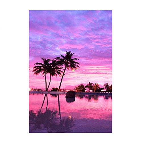 Kit Broderie Diamant 5D Ciel de Couleur 40x120cm Grand Format Peinture Strass à Faire Soi-Même