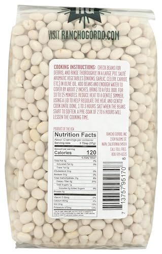 Rancho Gordo Alubia Blanca Beans, 16 Oz