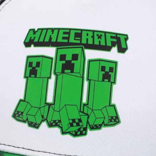 Minecraft Creepers Logo Youth Colorblock Traditional Adjustable Hat3