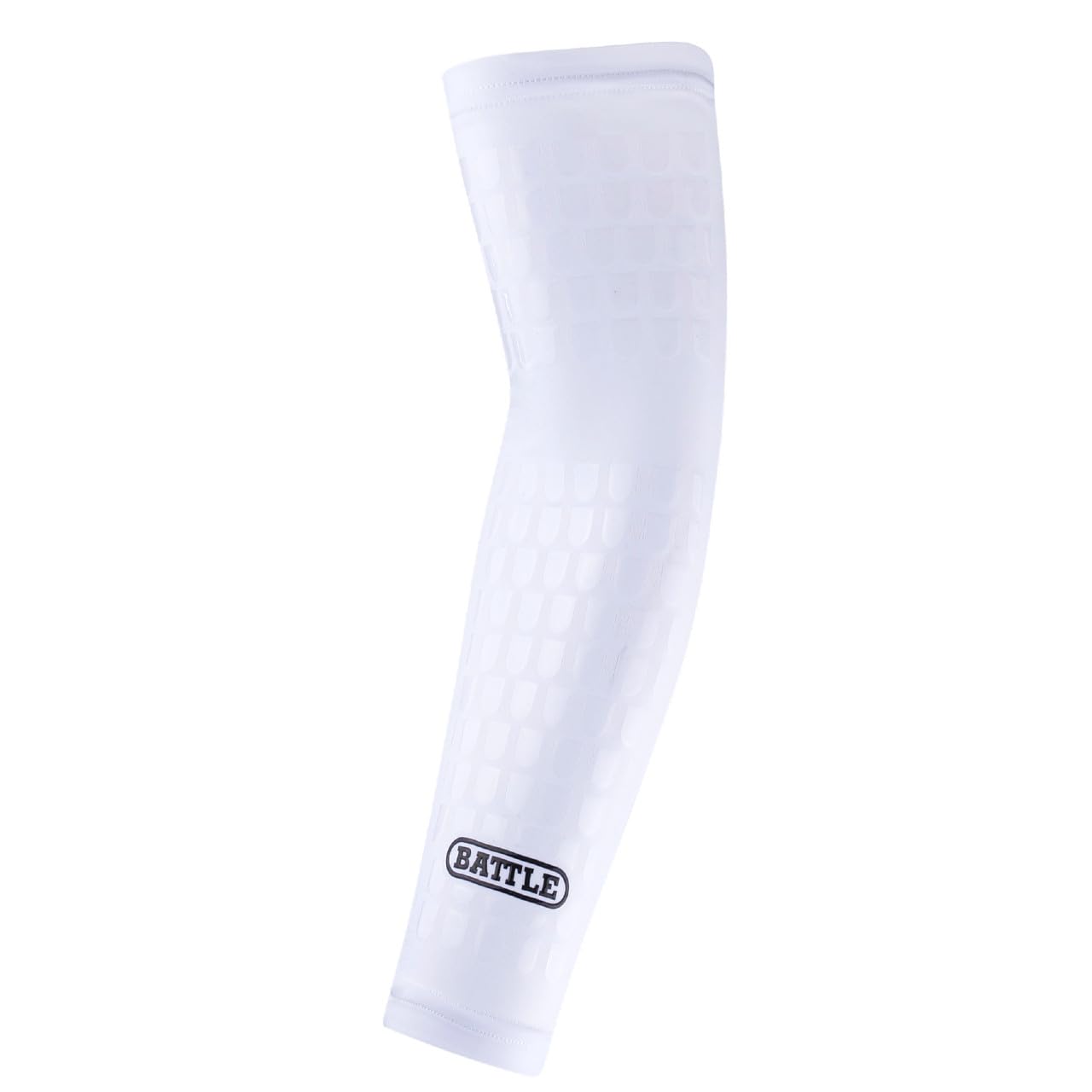 BattleUltra-Stick Full Arm Sleeve – Compression Support Sleeves with Ultra-Tack Grip – Forearm and Elbow Protection, Single