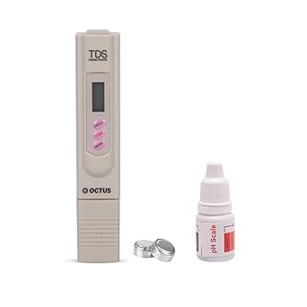 Octus TDS Meter and pH Drop for TDS Testing and pH Testing, Multi-Purpose Pen TDS and pH Test, Pen Type TDS Meter and pH drop Bottle for all Purpose.