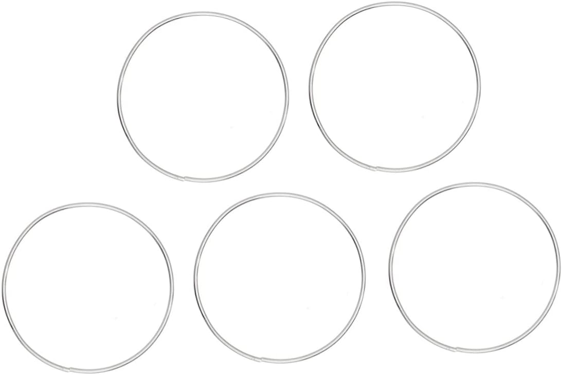 ABOOFAN 5pcs Round Metal for Dream Catcher Accessories Circles for Handmade and Wall Hangings for Creative Projects and Home Decor