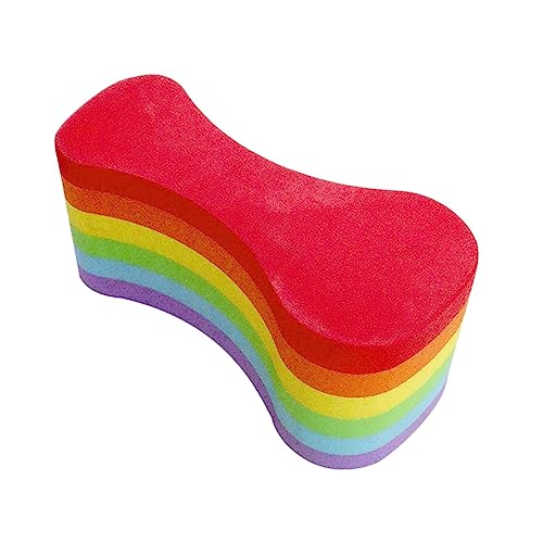 Colaxi Pull Buoy Float Swim Trainer Foam Legs and HIPS Support Pool for Beginners Adults Pool Gear Aquatic Fitness, Rainbow