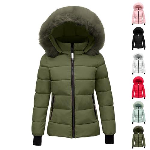 Generisch Puffer Jacket Women's Winter Jacket Women's Warm Winter Coat Quilted Coat Lightweight Quilted Jacket Transition Jacket Short Puffer Jacket with Fur Hood Down Jacket Coat Outdoor Jackets Generisch Puffer Jacket Women's Winter Jacket Women's Warm Winter Coat Quilted Coat Lightweight Quilted Jacket Transition Jacket Short Puffer Jacket with Fur Hood Down Jacket Coat Outdoor Jackets