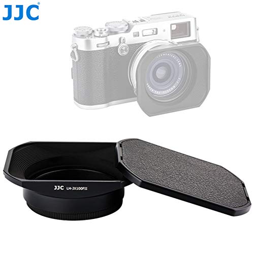 JJC LH-JX100FII BLACK Square Metal Lens Hood for Fujifilm X70 X100 X100S X100T