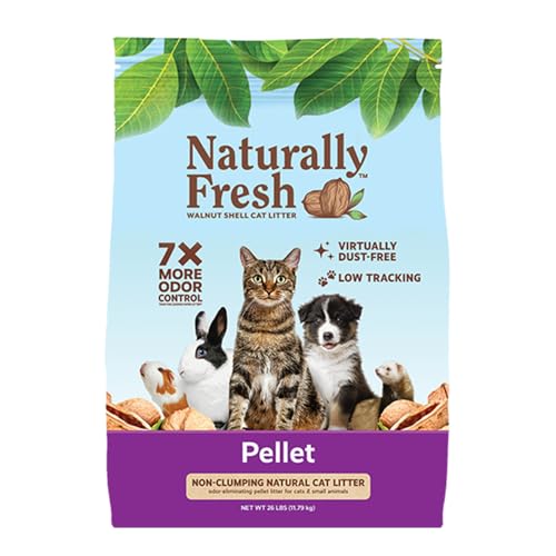 Image of Naturally Fresh Cat Litter Made From Walnut Shells, Pellet Non-Clumping, Sustainable, and Upcycled, 26 Lbs