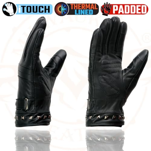 Image of Milwaukee Leather Women's Leather Lightweight Motorcycle Lined Driving Hand Gloves - X-Small