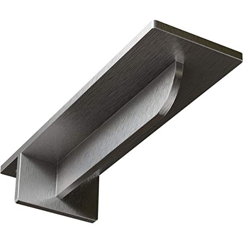 3"W x 10"D x 2"H Heaton Hidden Support Steel Bracket w/ 6" Support Depth, Stainless Steel