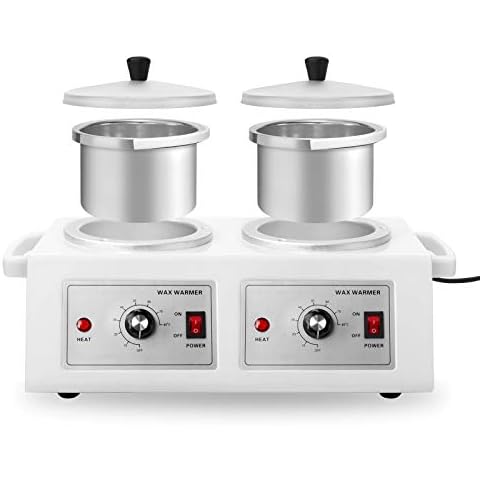 Salon Sundry Professional Double Pot Electric Wax Warmer Machine for Hair Removal or Paraffin Cover