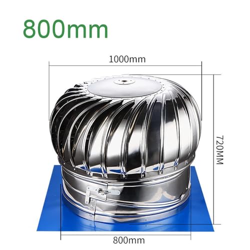 Évent de toit et capuchon de ventilation pour turbines de 800mm - 8