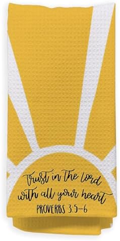 Trust in The Lord with All Your Heart Proverbs 3:5-6 Kitchen Towels,Christian Gift,Christian Religious Gifts,16x24 Inch Decorative Kitchen Towels image 5