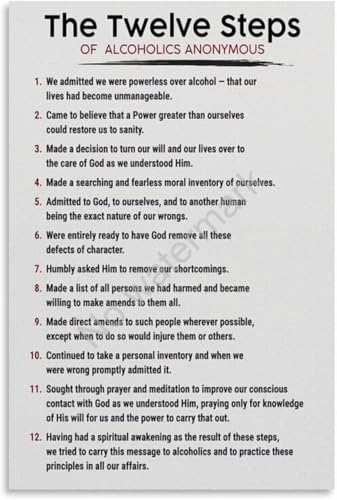 Inspirational Healing Art Recovery and Personal Growth Motivational Poster for Therapy Room and Home Decor(Unframed,16x24inch(40x60cm))