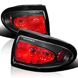 Spec-D Tuning Black Tail Lights Compatible with 2003-2005 Chevy Cavalier, Left + Right Pair Assembly