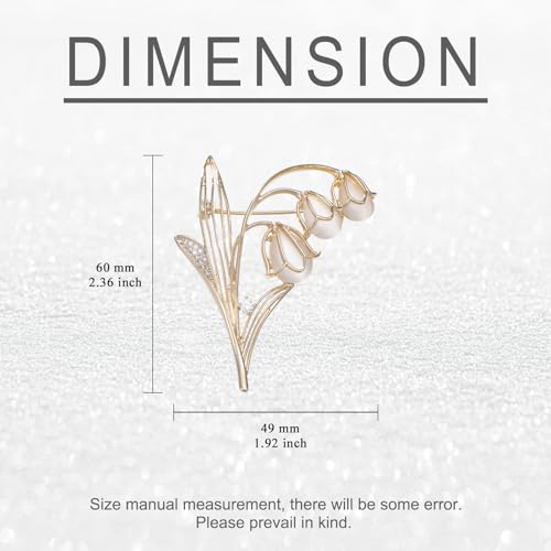 Image of 14K Gold-Plated Flower Brooch Pins Crystal Rhinestone Flower Brooch Pin Accessories Christmas Birthday Gift for Women